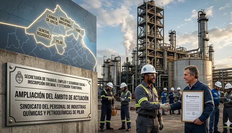 El Gobierno amplió la inscripción del sindicato de Químicos y Petroquímicos de Pilar