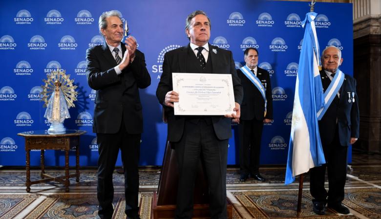 Esteban Vilgré La Madrid: la historia del veterano de Malvinas distinguido por el Senado