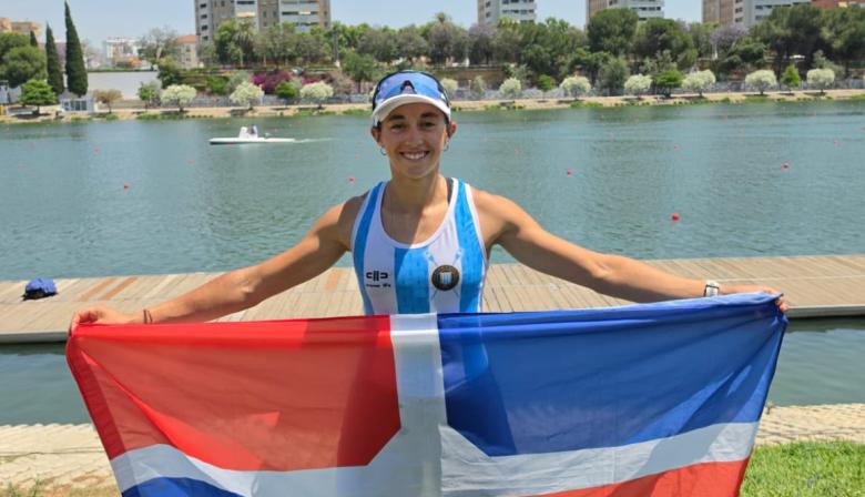 Clara Galfré, la remera marplatense que se consagró campeona argentina de remo indoor