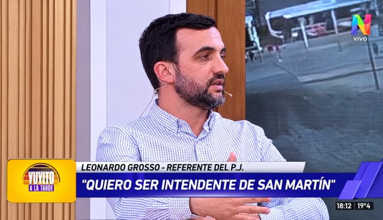 Leonardo Grosso quiere ser intendente de San Martín: "No le tengo miedo a los narcos"