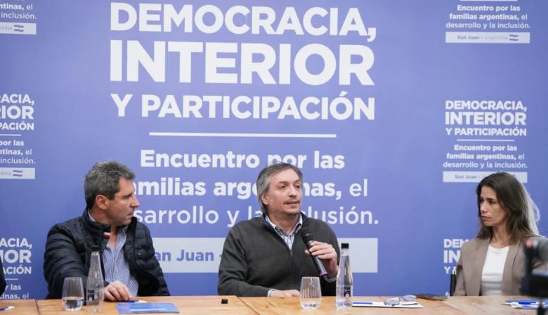 Máximo Kirchner comparó a Milei con De la Rúa en San Juan: la frase sobre 2001