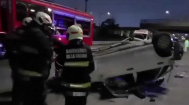 Triple choque en Autopista Cámpora