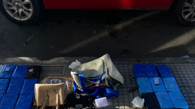 Secuestran 70 ladrillos de cocaína en pleno barrio porteño de Flores