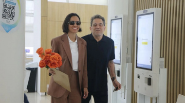 Andrés Calamaro y la modelo Natalí Franco se casaron tras dos años de relación