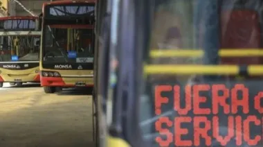 Comenzó el paro de colectivos en el AMBA