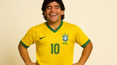 El día que Diego Maradona se puso la camiseta de Brasil
