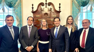 Marco Rubio recibió a los cinco venezolanos del equipo de María Corina Machado