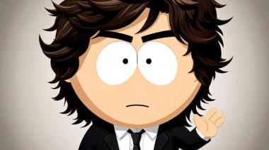 Un personaje de South Park quiso conocer a Javier Milei