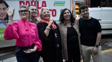 Elisa Carrió se reunió con jubilados en Palermo junto a candidatos de la Coalición Cívica