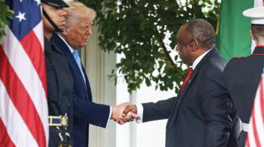 Trump acusó a Sudáfrica de "limpieza étnica" en reunión con Ramaphosa