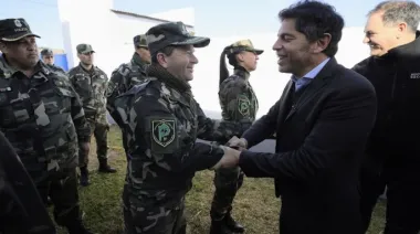 En General Villegas, Kicillof se quejó por las "frases grandilocuentes" de la oposición sobre la inseguridad