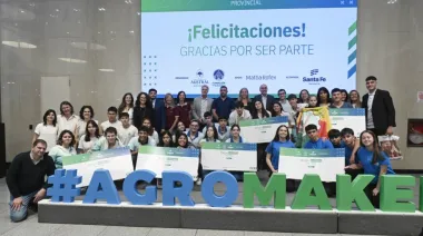 Qué es Agrodex, la idea escolar que transformó silobolsas en delantales para el agro