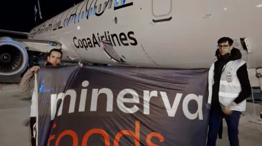 Histórico: la carne argentina voló por primera vez desde el aeropuerto de Rosario