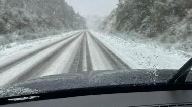 Se registraron intensas nevadas en la zona de Sierra de la Ventana y en Puán