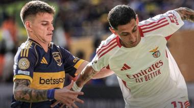 Boca ganaba bien en su debut, pero Benfica le aguó la fiesta con goles de Di María y Otamendi