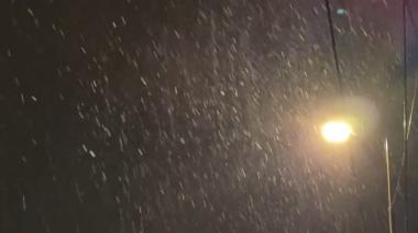 En medio de una ola de frío polar, nevó en el Conurbano bonaerense