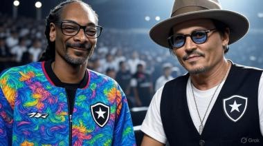 Snoop Dogg y Johnny Depp, espectadores de lujo del Botafogo