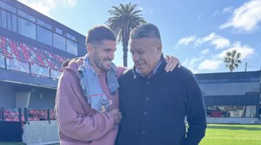 Rodrigo De Paul visitó Barracas Central y recorrió el renovado estadio junto al Chiqui Tapia