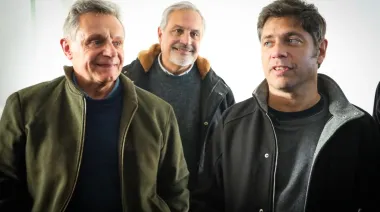 Kicillof se mostró con Pulti tras el quiebre de Fuerza Patria en Mar del Plata