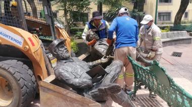 Ciudad de México: el retiro de estatuas que responde a 15.000 peticiones
