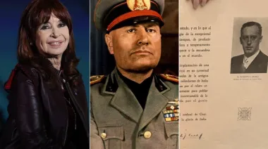 Cristina Kirchner y el libro de Mussolini en su casa: la explicación de Parrilli