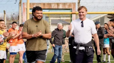 Los All Blacks visitaron a los Espartanos en el penal de San Martín