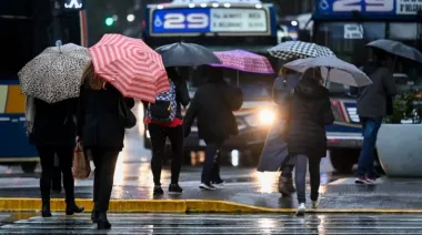 Un lunes con lluvias y temperaturas templadas en el AMBA