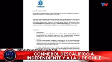 Independiente: TN y el Pollo Vignolo difundieron un comunicado falso de Conmebol