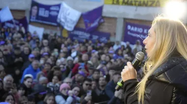 Karina Milei reapareció en La Matanza: “Vinimos para que no roben más”
