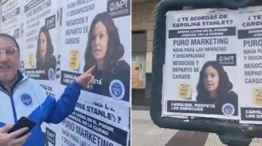 Empapelaron el microcentro porteño con duras acusaciones contra Carolina Stanley