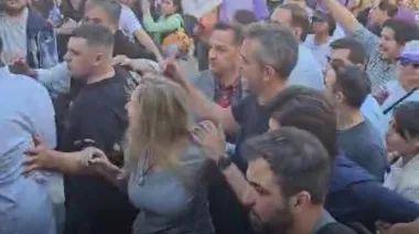 Evacuaron la caravana de Karina Milei y Martín Menem