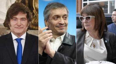 La gigante brecha en la imagen positiva de Milei, Bullrich y Máximo Kirchner