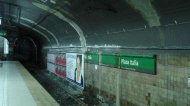 Desde mañana cierran la estación Plaza Italia por tres meses
