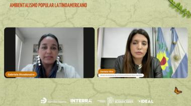 Daniela Vilar inauguró el curso internacional “Ambientalismo Popular Latinoamericano”