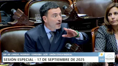 Con palos al kirchnerismo, Schiaretti y Milei, De Loredo justificó su voto por el Garrahan y universidades