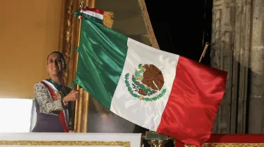 Sheinbaum en el Grito de Independencia: la historia detrás de su banda
