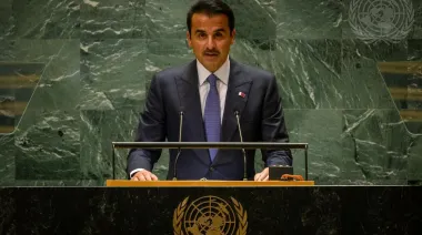 El discurso del Emir de Catar que desafía el poder militar en la ONU