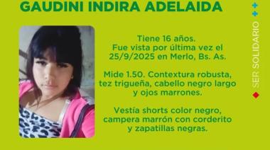 Merlo: buscan a una adolescente de 16 años desaparecida tras ir a la casa de una amiga