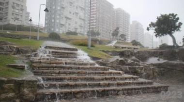 Mar del Plata: rige una doble alerta amarilla por lluvias y vientos de hasta 80 km/h