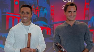Encuentro de leyendas: Belasteguín y Federer, cara a cara en San Francisco