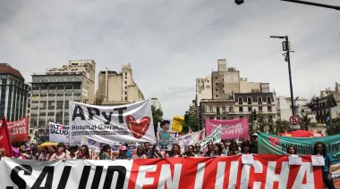 Paro y movilización del Garrahan contra los vetos presidenciales