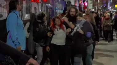 Incidentes con la Policía en la previa del show de Milei en el Movistar Arena