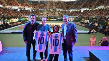 Jorge Macri le entregó a Simone Biles la Llave del Parque Olímpico de la Ciudad