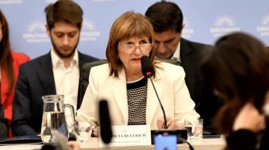 “Sin seguridad no hay libertad”: Bullrich defendió la política contra el delito