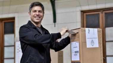 Axel Kicillof votó en La Plata: “Hoy se define qué va a pasar en la Argentina”