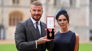 David Beckham fue nombrado caballero por el rey Carlos III en el Castillo de Windsor