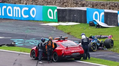 Ni Piastri se salvó: Franco Colapinto chocó en la carrera Sprint en Interlagos