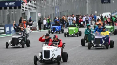 F1 en miniatura: el show inesperado de los pilotos en Interlagos