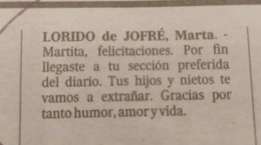 El obituario que sorprendió a todos: humor y afecto en la despedida