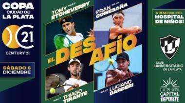 Copa Ciudad de La Plata: el desafío de tenis a beneficio con tenistas argentinos